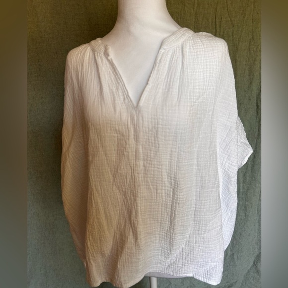 Joie 100% cotton tee muslin airy summer top - Picture 2 of 10
